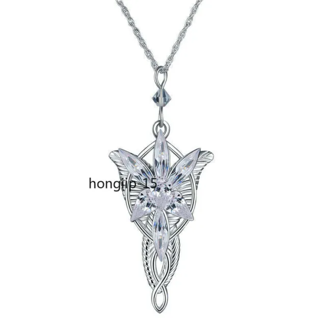 925 Sterling Silver Jewelry Lord of The Rings Arwen Evenstar Pendant Necklace