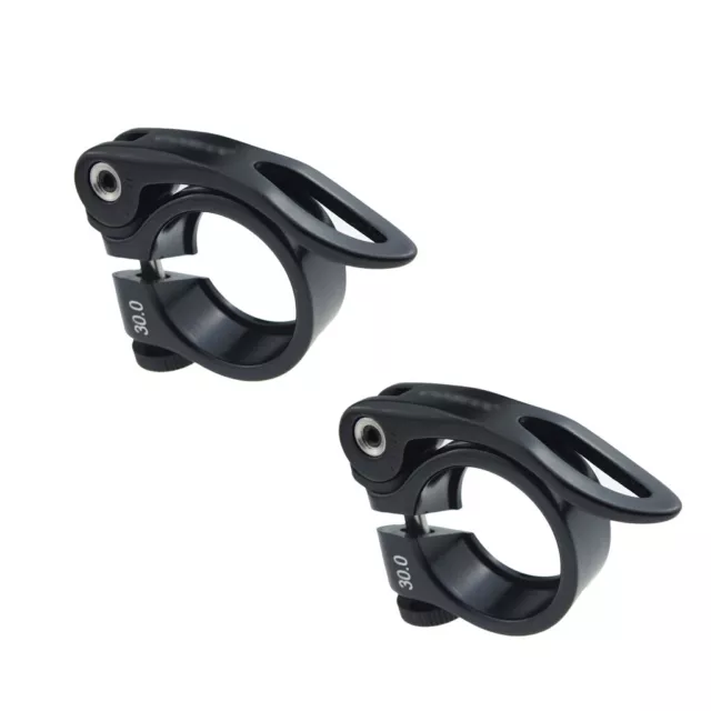 2x Morsetti Reggisella 30mm MTB Mountain Road Balance Bike Clamps A Sgancio