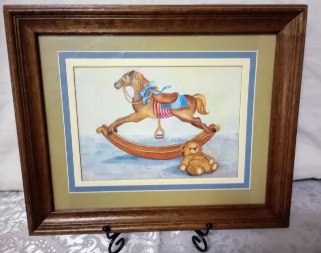 Framed Rocking Horse Print