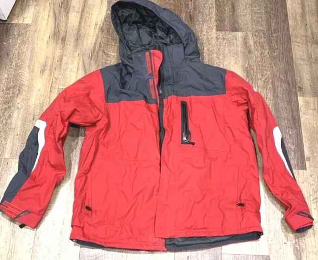 Vintage Nike ACG XL Storm-Fit Jacket Coat Red and Gray