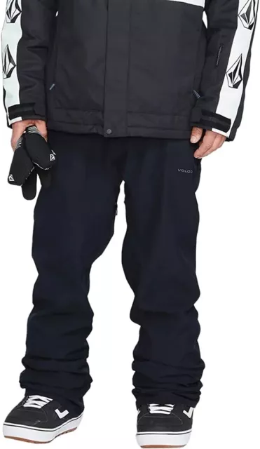 Volcom Men's Frickin Relaxed Fit Chino Snowboard Pants - BLK XXL