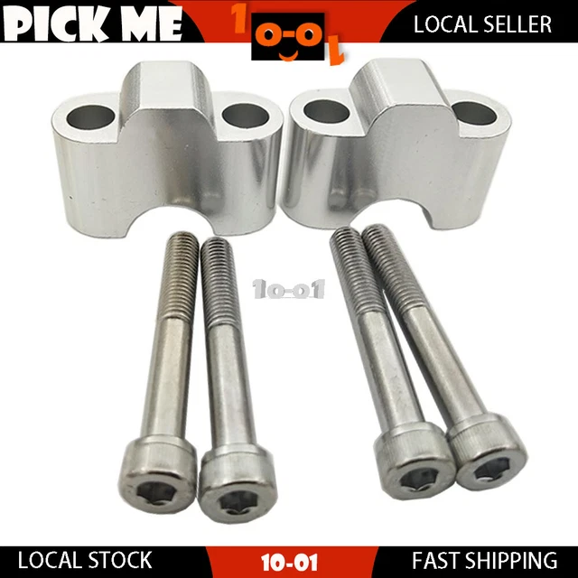 7/8& 22MM HANDLEBAR Bar Mount Clamp Riser Risers for Motorcycle Dirt