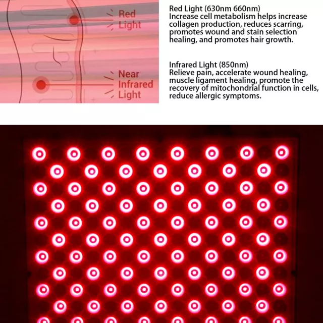 45w LED Lumière Rouge Infrarouge Face Gommage Cicatrice Beauté Machine 100 - 24 3