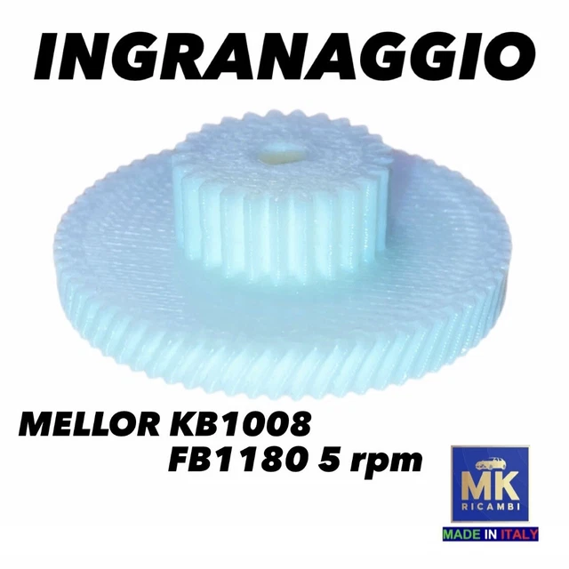 INGRANAGGIO IN NYLON Per Motoriduttore Stufa A Pellet Mellor KB1008 FB1180 5 Rpm EUR 14,99 - IT