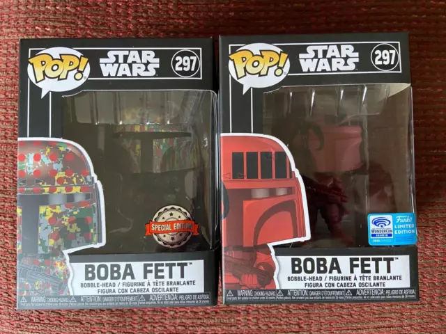 Funko Pop! Star Wars bundle Boba Fett 297 x2 2020 WonderCon + Special Edition