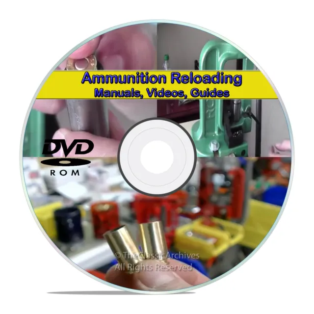 Learn to Reload .45 9mm .223 Ammo Ammunition Reloading Firearm Manuals DVD V22