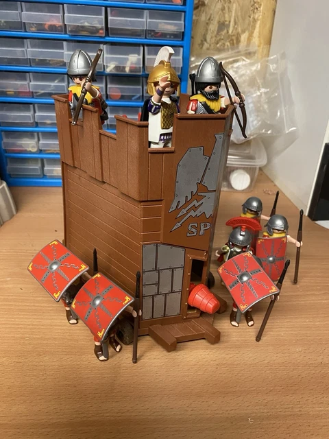 Lot Playmobil Armée Romaine Complète Équipée-Catapulte