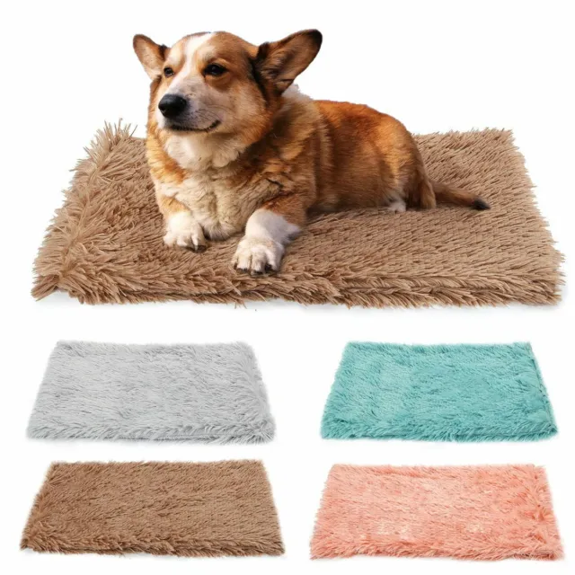 Pet Cat Dog Bed Soft Plush Sleeping Mat Warm Cushion Pad Kennel Blanket Winter