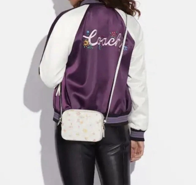 COACH MINI CAMERA Bag In Signature Canvas With Mystical Floral Print