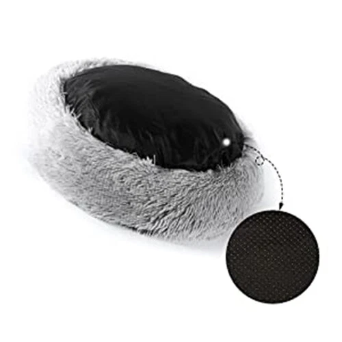 Donut Plush Pet Dog Cat Bed Fluffy Soft Warm Calming Bed Sleeping 20"~23" 2