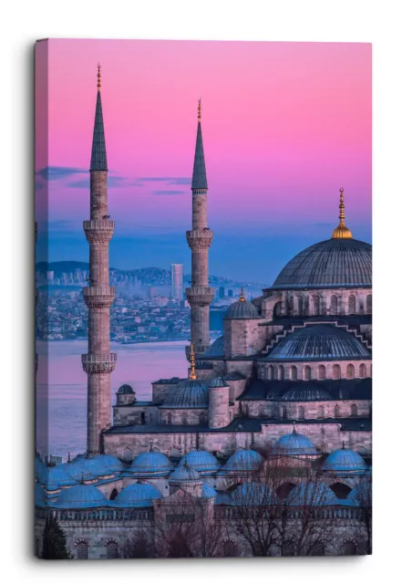 Wonders Of Turkey Istanbul The Blue Mosque Canvas Wall Art Picture Home Decor