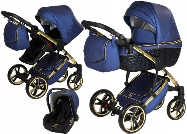 Poussette 3 en 1 combi set siège auto buggy isofix Yukon GT par Chillykids