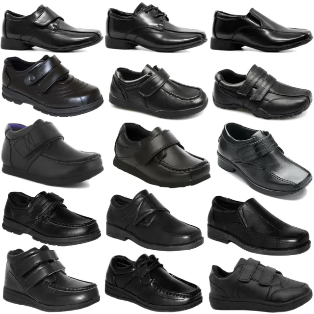 Childrens Formal Faux Leather School Shoes Boy Casual  Wedding Party Dress Boots