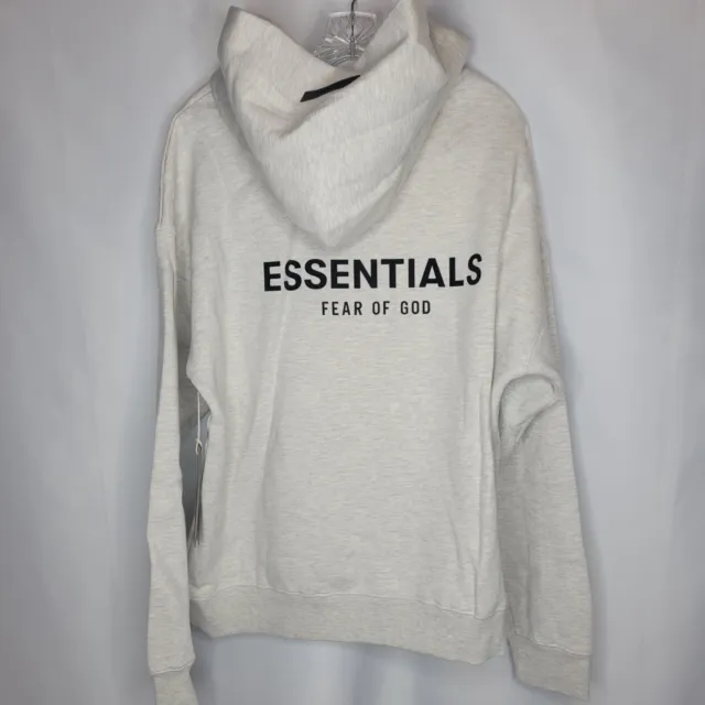 Fear of God Essentials FOG Pullover Hoodie Light Oatmeal FW22 (Sizes XS-XL)