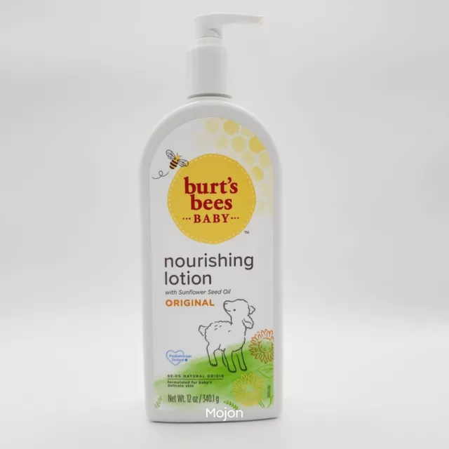 Burt's Bees Baby Nourishing Lotion with Sunflower Seed Oil, Original, 12 Oz