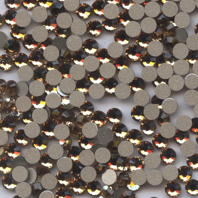 2028 SS14 LCT *** 40 STRASS SWAROVSKI FOND PLAT 3,1mm LIGHT COLORADO TOPAZ F