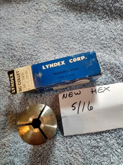 5C Collet Lyndex 5/16 Hex