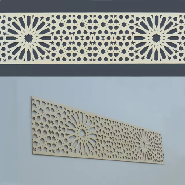 2m Dekorpaneele Bordüre Ornament Marokko - 20cm breit - Verkleidung Decke Wand