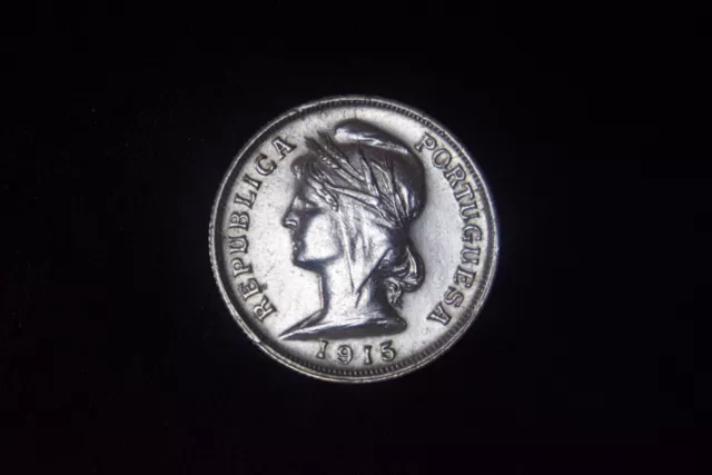 10 Centavos - 1915 - Silver - Portugal - XF