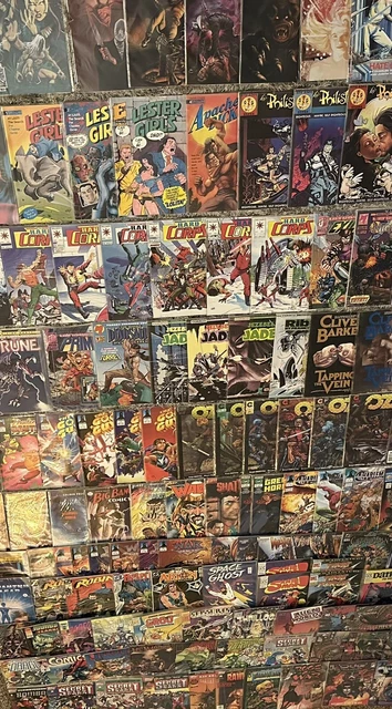 Vintage Comic Books Lot of 127 Comico Defiant DC Valiant Malibu Eternity NM #1