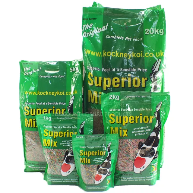 Kockney Koi Yamitsu Superior Mix Fish Food Floating Pellet 500g 1KG 2KG 5KG 20Kg