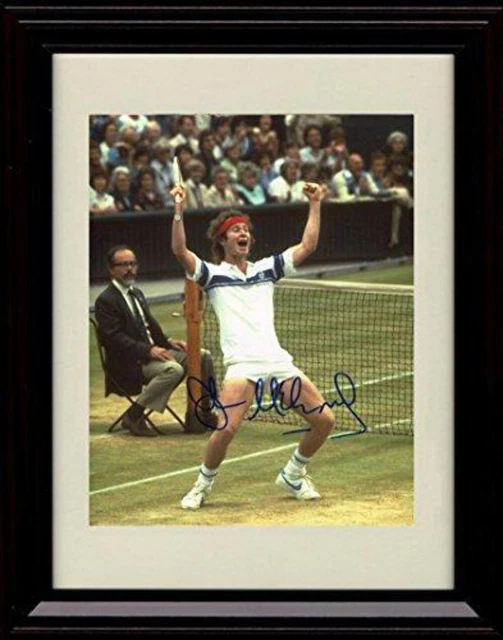 Framed John McEnroe Autograph Promo Print - Original Bad Boy!