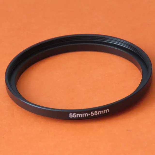 Step Up 55mm to 58mm Step-Up Ring Camera Lens Filter Adapter Ring 55mm-58mm