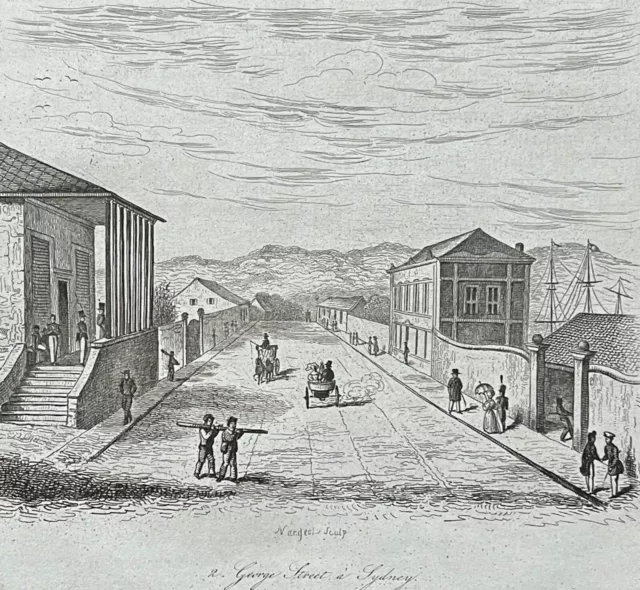 Australie Sydney Georges street Nouvelles-Galles du Sud New South Wale 1835