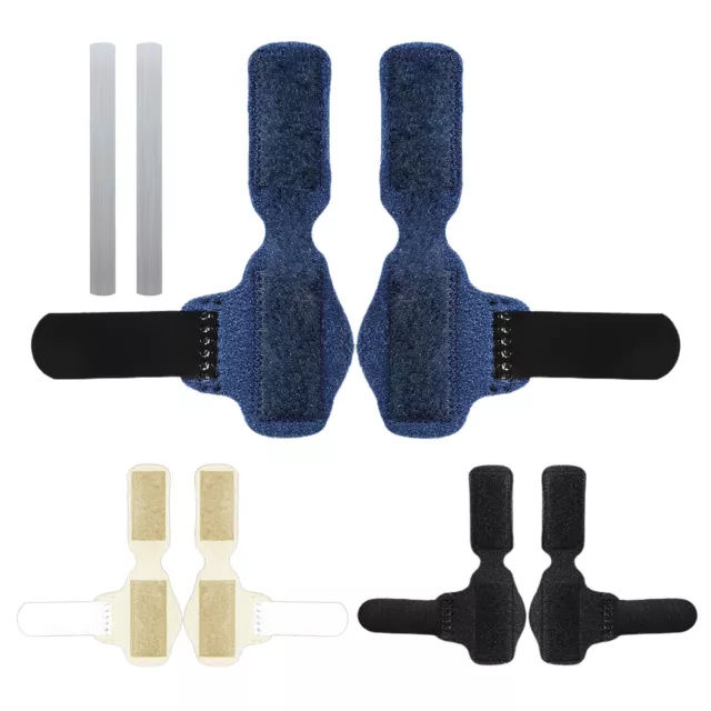 1 Pair Toe Splint Broken Toe Brace Toe Straightener for Hammer Toe, Curled To.