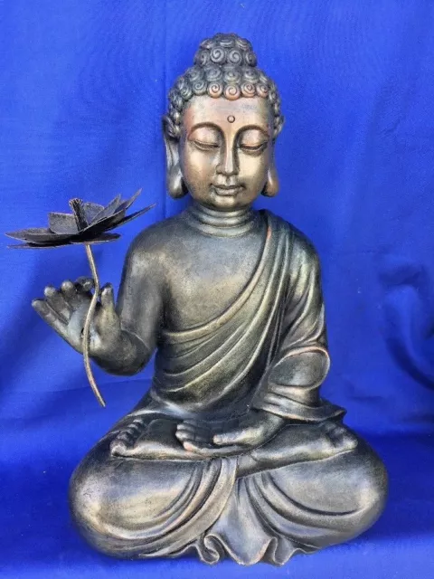 Statue Sculpture Garden Home ZEN YOGA Om Namah Shivaya Buddha Hindu Meditation❤️