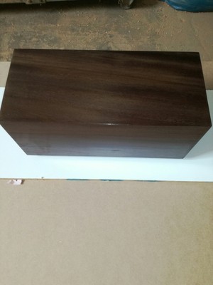 LAMPADE. BASE IN LEGNO MASSELLO 20 x 45 x H 20 CM LUCIDATA A CERA PER STATUE 