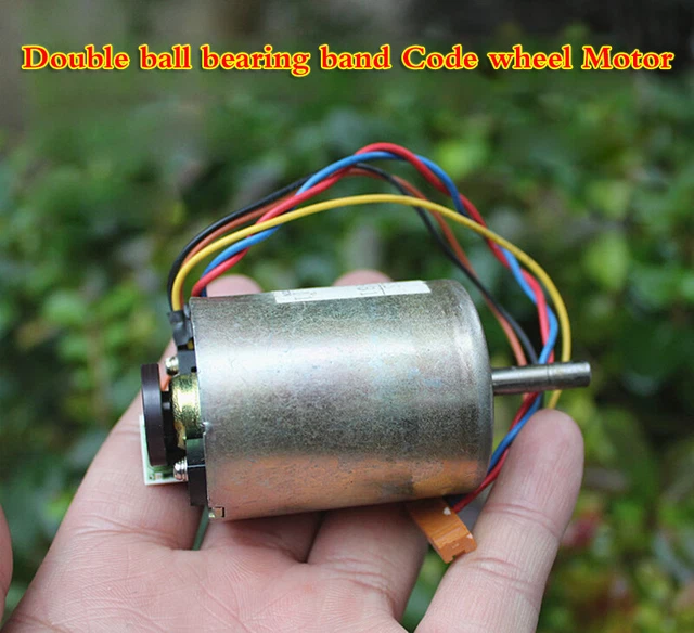 DC MOTOR 24V double ball bearing with encoder carbon brush motor Anti