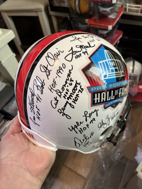 Pro Football Hall Of Fame signed Full Size HOF Helmet