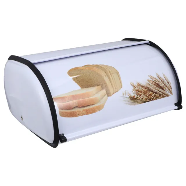 Caja de pan cocina encimera caja de pan de metal soporte de pan