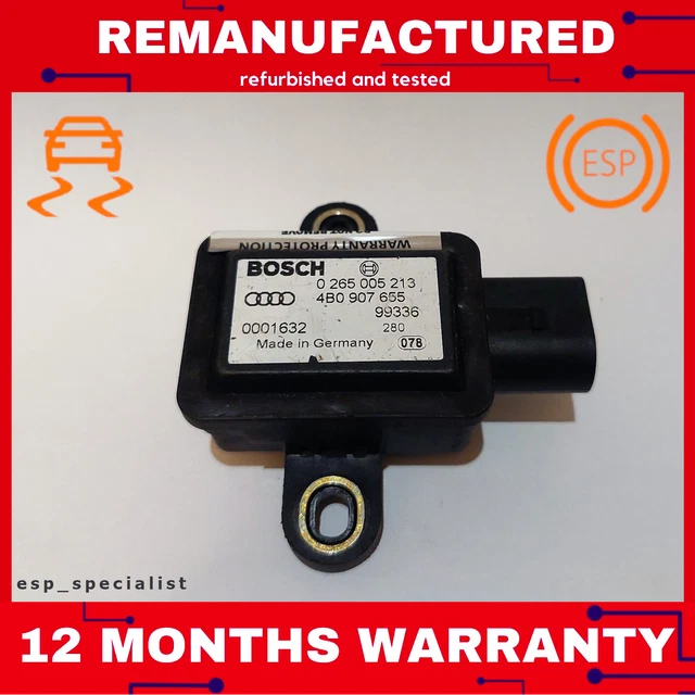 AUDI A6 C5, Audi A4 B6, VW PASSAT B5, VW T4  ESP Yaw Rate Sensor 4B0907655