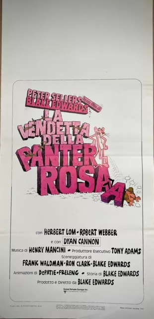 LA VENDETTA DELLA PANTERA ROSA-Locandina originale-Peter Sellers,B.Edwards-1978-