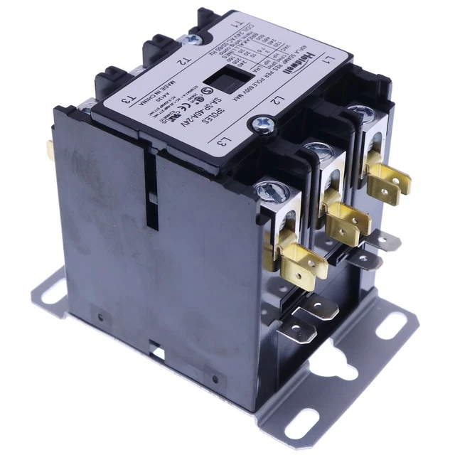 SA-3P-40A-24V 3 Pole 40 Amp 24V Coil Definite Purpose Air Conditioner Contactor