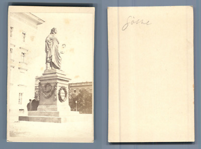 König Denkmal  CDV vintage albumen München Vintage Germ Residenz Deutschland 