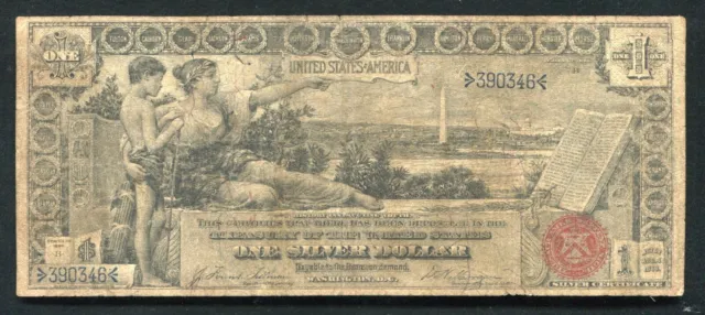 Fr. 224 1896 $1 One Dollar "Educational" Silver Certificate Currency Note