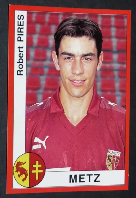 #179 Robert Pires Rookie Fc Metz Lorraine Garnats Panini Football Football 1995