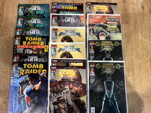 Lara Croft Tomb Raider Image Comics Top Cow Old stock  Lot Of 19