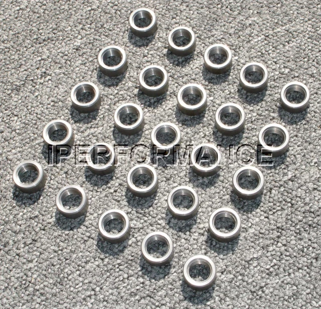 25 pack O2 Sensor Bungs (Steel), M18 x 1.5 Thread, Weld On, Oxygen Sensor Bung