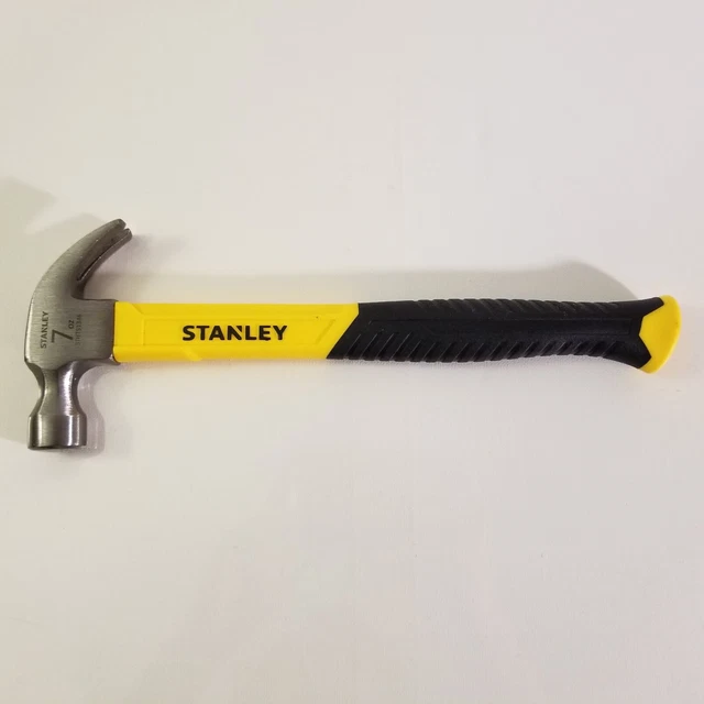 Martilleo de fibra de vidrio con garra curva Stanley 7 OZ