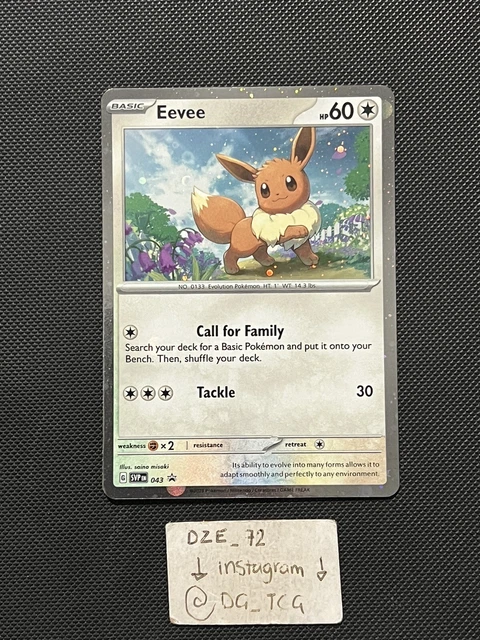 Pokemon Obsidian Flames Promo - Eevee  - SVP 043 - Holo Rare  - M/NM