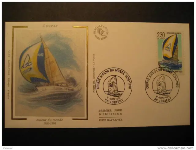 FRANCE Lorient 1990 Tour Du Monde Round The World Voile Sailing Yachting Vela Se