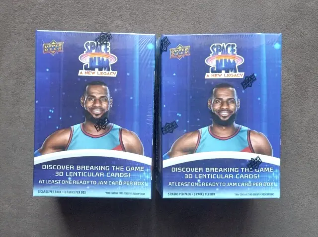 (2) X 2021 UD Space Jam 2 A New Legacy Factory Sealed Blaster Boxes ~ Case Fresh