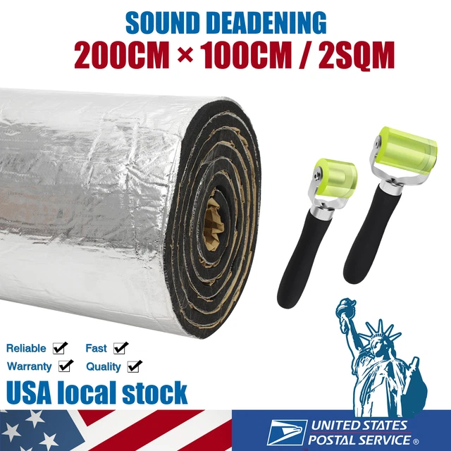 80" x 40" Sound Deadener Noise Deadening Mat Car Heat Shield Insulation 10mm