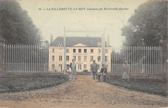 Cpa 60 La Villeneuve Le Roy / Chateau De Marivault