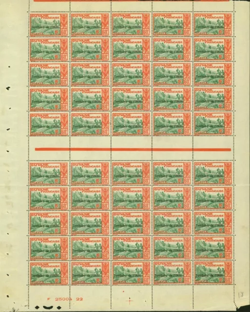 French Colony Inini 1939- MNH stamps.Yvert Nr.: 39. Sheet of 50.. (EB) AR1-01216
