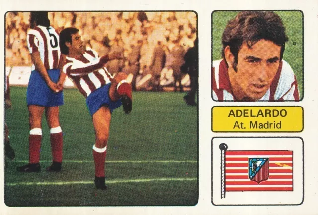 Adelardo Rodriguez # Atletico Madrid Cromo Card Campeonato De Liga 1973-74 Fher